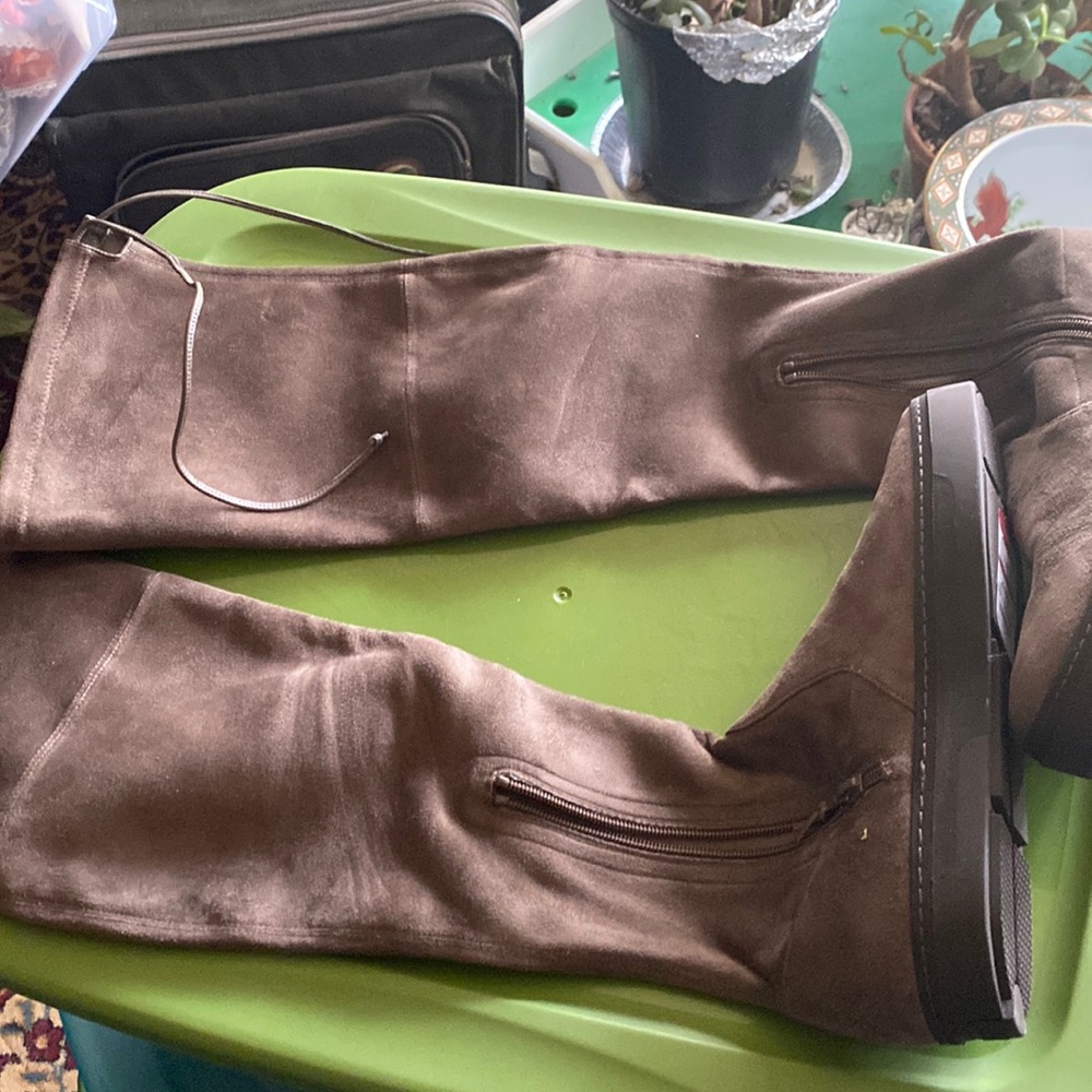 New Stuart Weitzman Brown Knee Tall Boot In Walnut